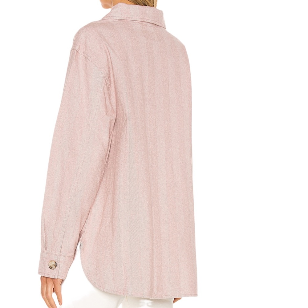 Sanctuary Pink Herringbone Shacket - Picture 5 of 15